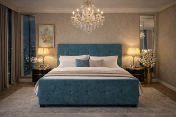 King Salvator Velours Elektrische Boxspring